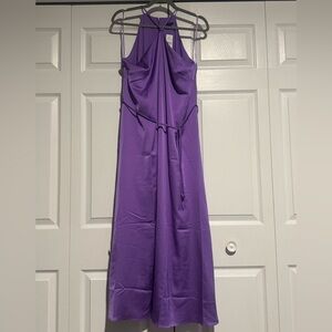 Ann Taylor Vibrant Purple Silk Dress